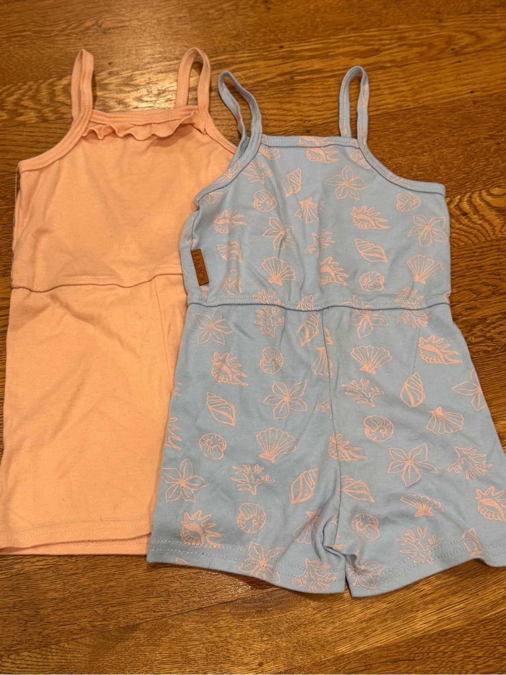 Lila & Jack pink & blue beach romper set size 4T - NWOT
